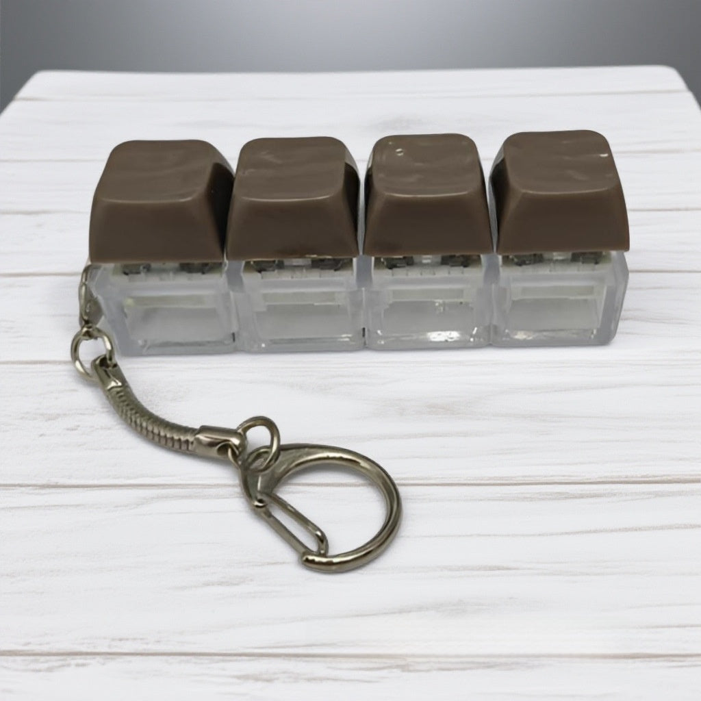 Mechanical Keyboard Switch Tester Keychain with LED Lights