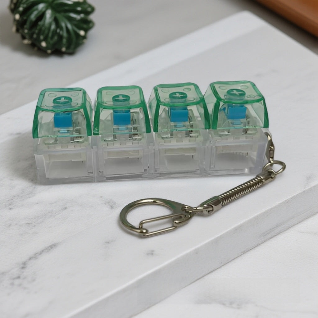 Mechanical Keyboard Switch Tester Keychain with LED Lights