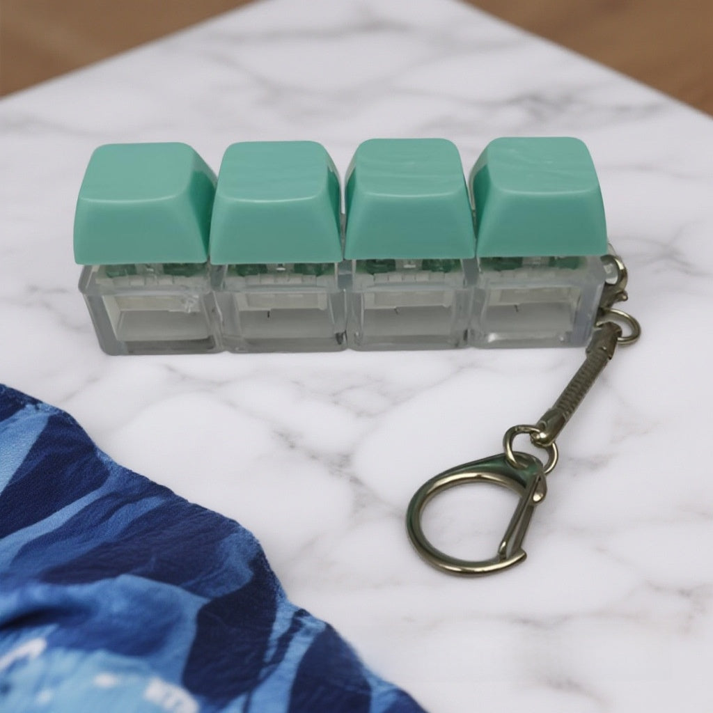 Mechanical Keyboard Switch Tester Keychain with LED Lights