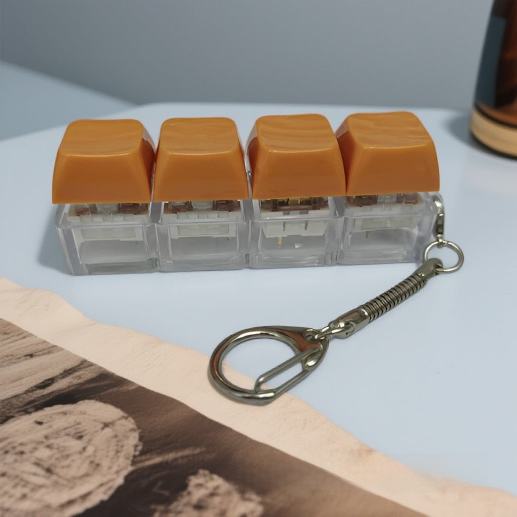 Mechanical Keyboard Switch Tester Keychain with LED Lights