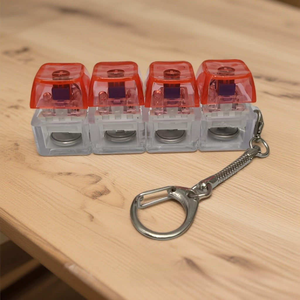 Mechanical Keyboard Switch Tester Keychain with LED Lights