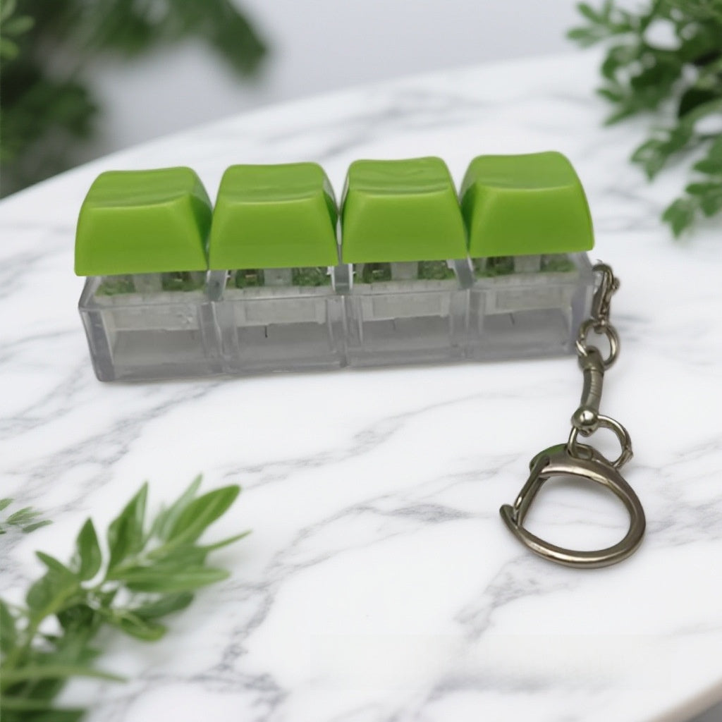 Mechanical Keyboard Switch Tester Keychain with LED Lights