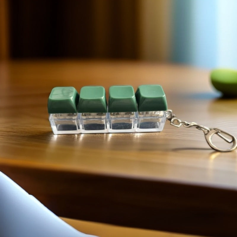 Mechanical Keyboard Switch Tester Keychain with LED Lights