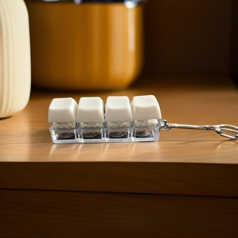 Mechanical Keyboard Switch Tester Keychain with LED Lights