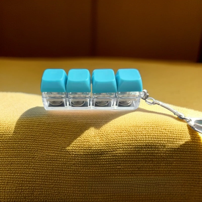 Mechanical Keyboard Switch Tester Keychain with LED Lights